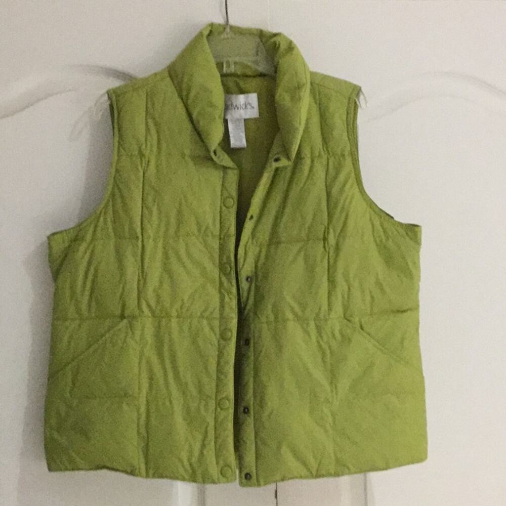 Chadwick’s xl lime down filled vest worn once